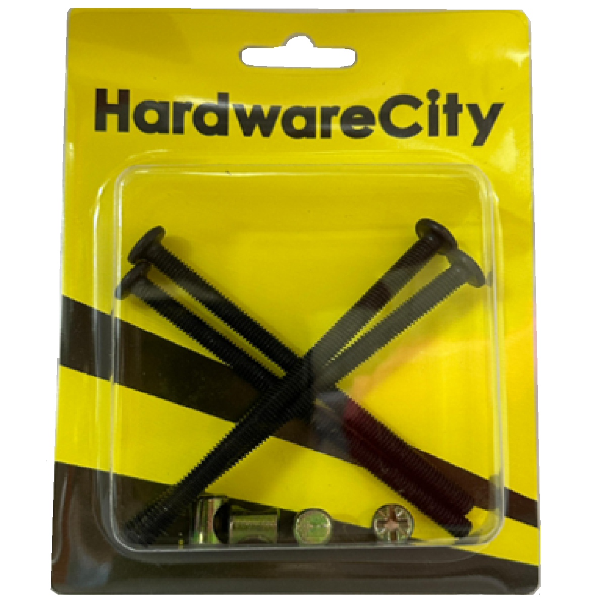 HardwareCity Furniture Bolt & Barrel Nut M6 X 100MM 4PC/PACK